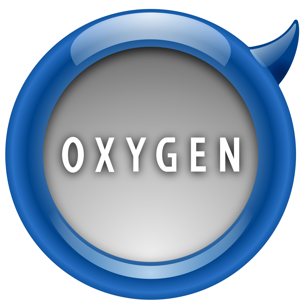 Classic Oxygen water drop logo